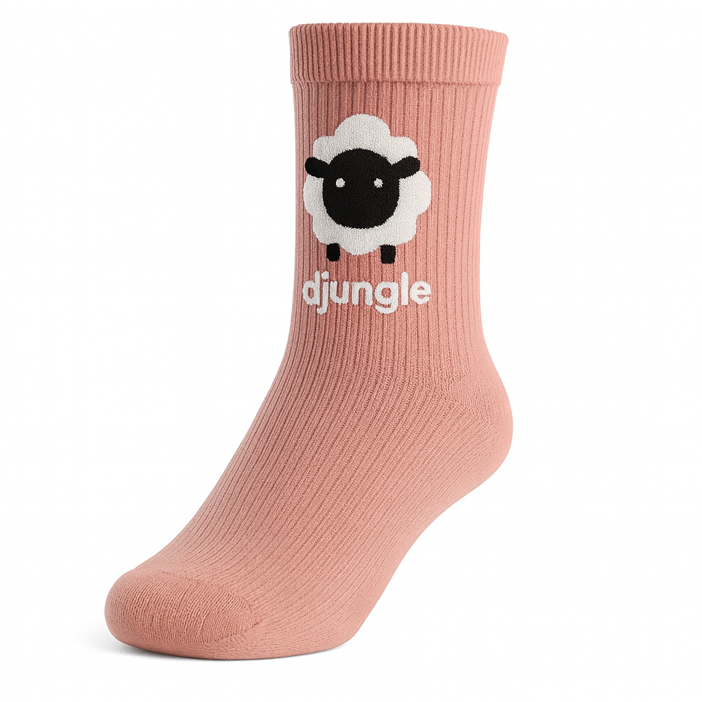 Meia Rosa com Ovelha 