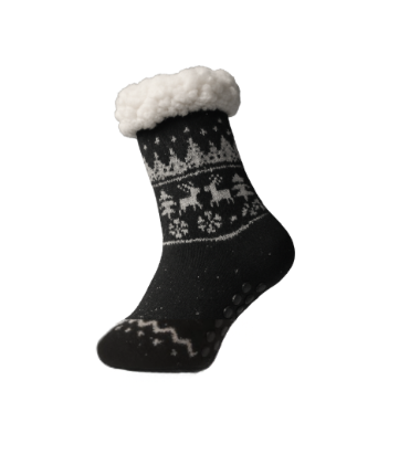 Meia de inverno com tema natalino