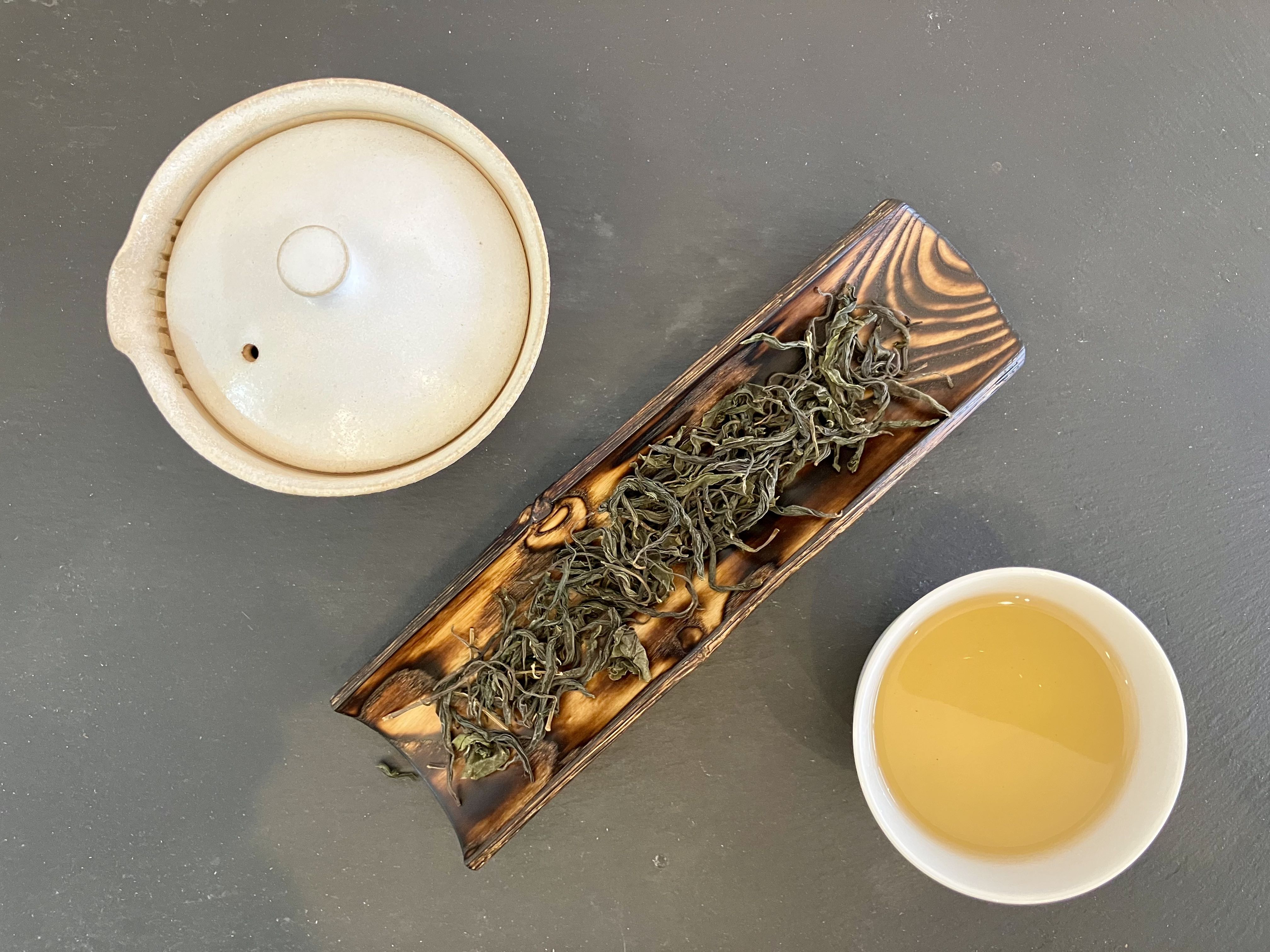 Kamairicha séché au soleil torréfaction légère de Nara, Yamazoe, cultivar Yabukita