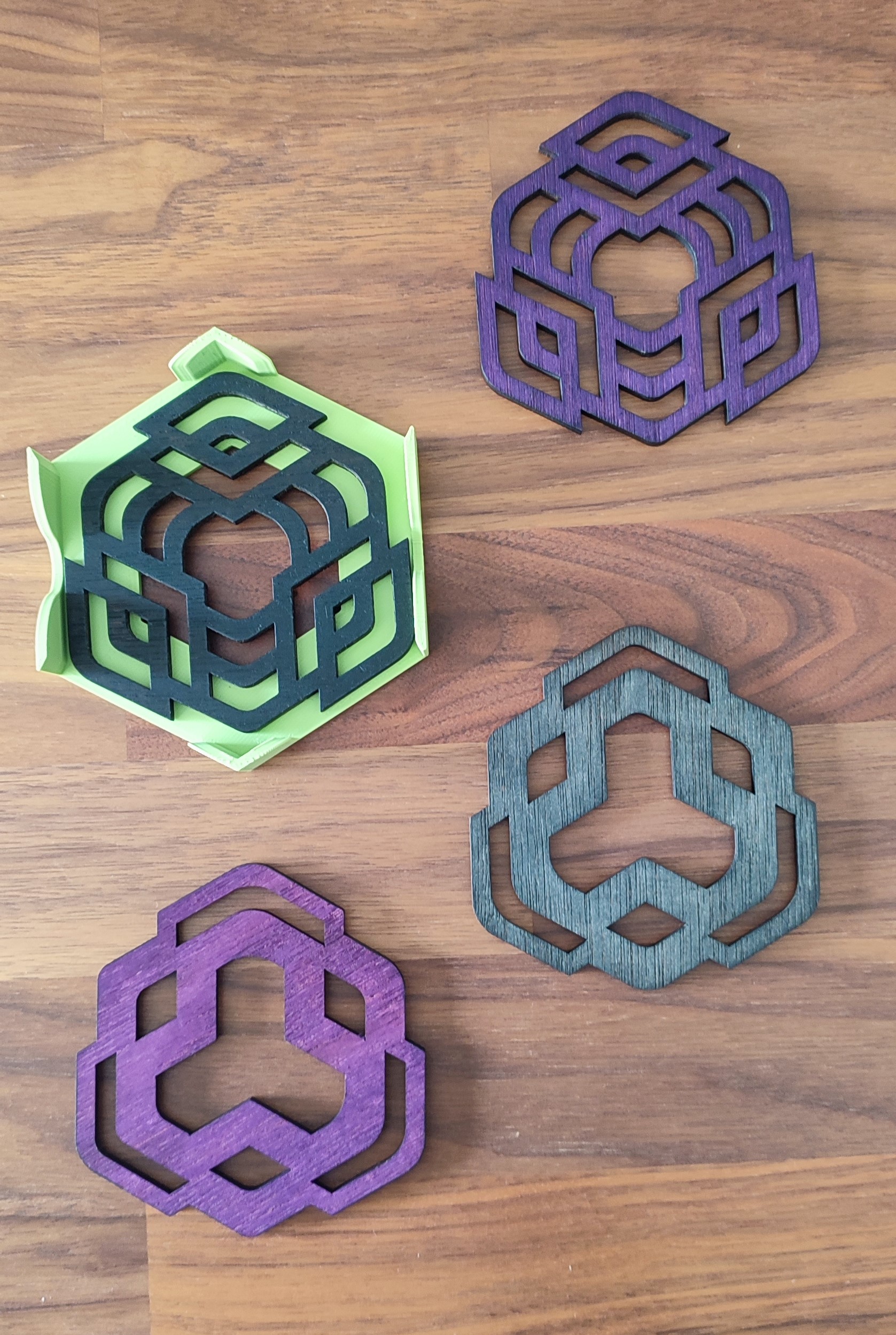 Sous-verres en bois