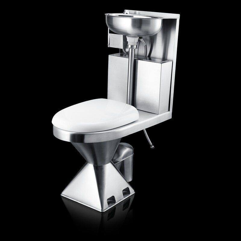 Stainless Steel Combination Toilet and Sink DE-T218S-M