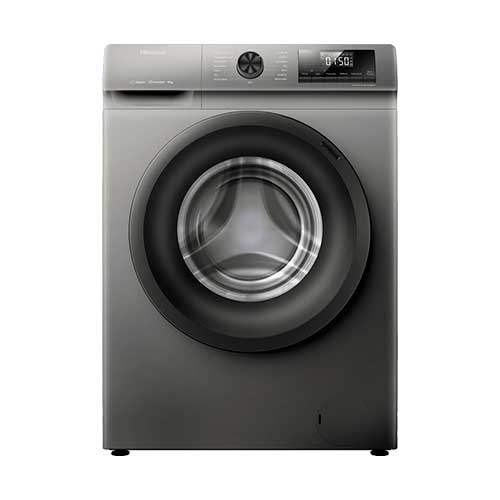 Lavadora 8KG 1400rpm Hisense WFQP8014EVMT Inox Gris Clase A