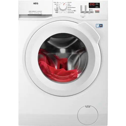 Lavadora 8kg 1400rpm Aeg L6FBK841P Serie 6000 ProSenseÂ® Inverter Blanca Clase A