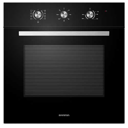 Horno Multifunción 60cm 65L Infiniton HORNOM658BK Cristal Negro