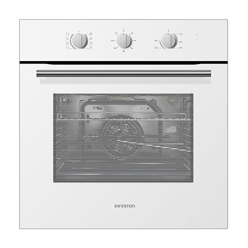 Horno multifunciÃ³n 60cm 70L Infiniton HORNO818LB cristal blanco