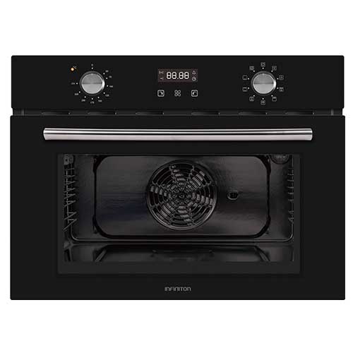 Horno MultifunciÃ³n 45cm 45L Infiniton HORNO40BEN1 Compacto Cristal Negro A.