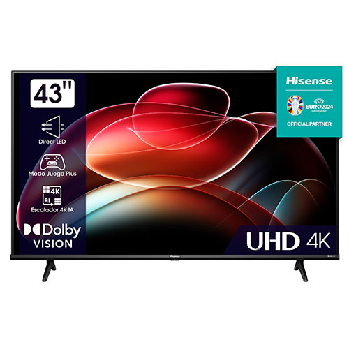 Televisor Led 43" 4K Hisense 43A6K Smart TV Clase F