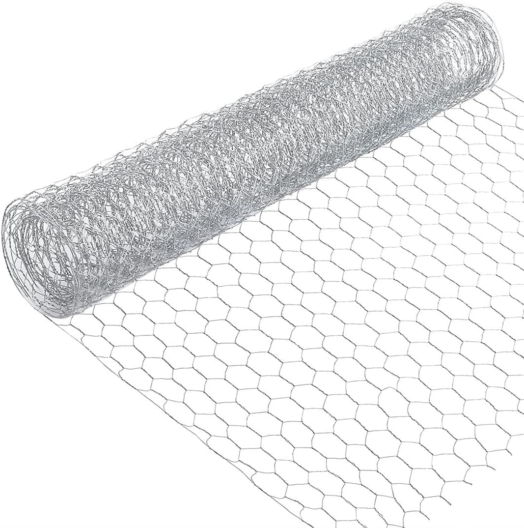 Malla gallinero varias medidas hexagonal de zinc galvanizada triple torsión metálica