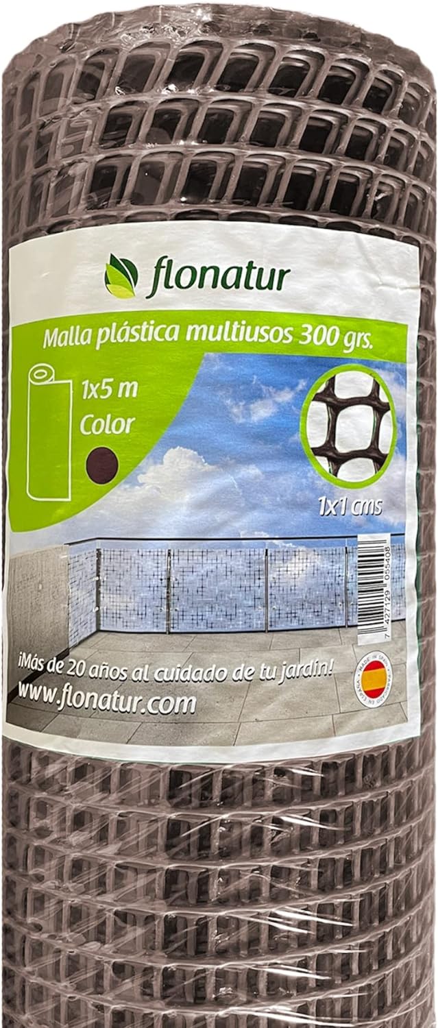 Malla de plastico para Balcones y terrazas, varios colores y medidas, Malla Rejilla cerramientos Diferentes Medidas, Ancho del Cuadro 1x1 cms, Peso 300gr/m2.