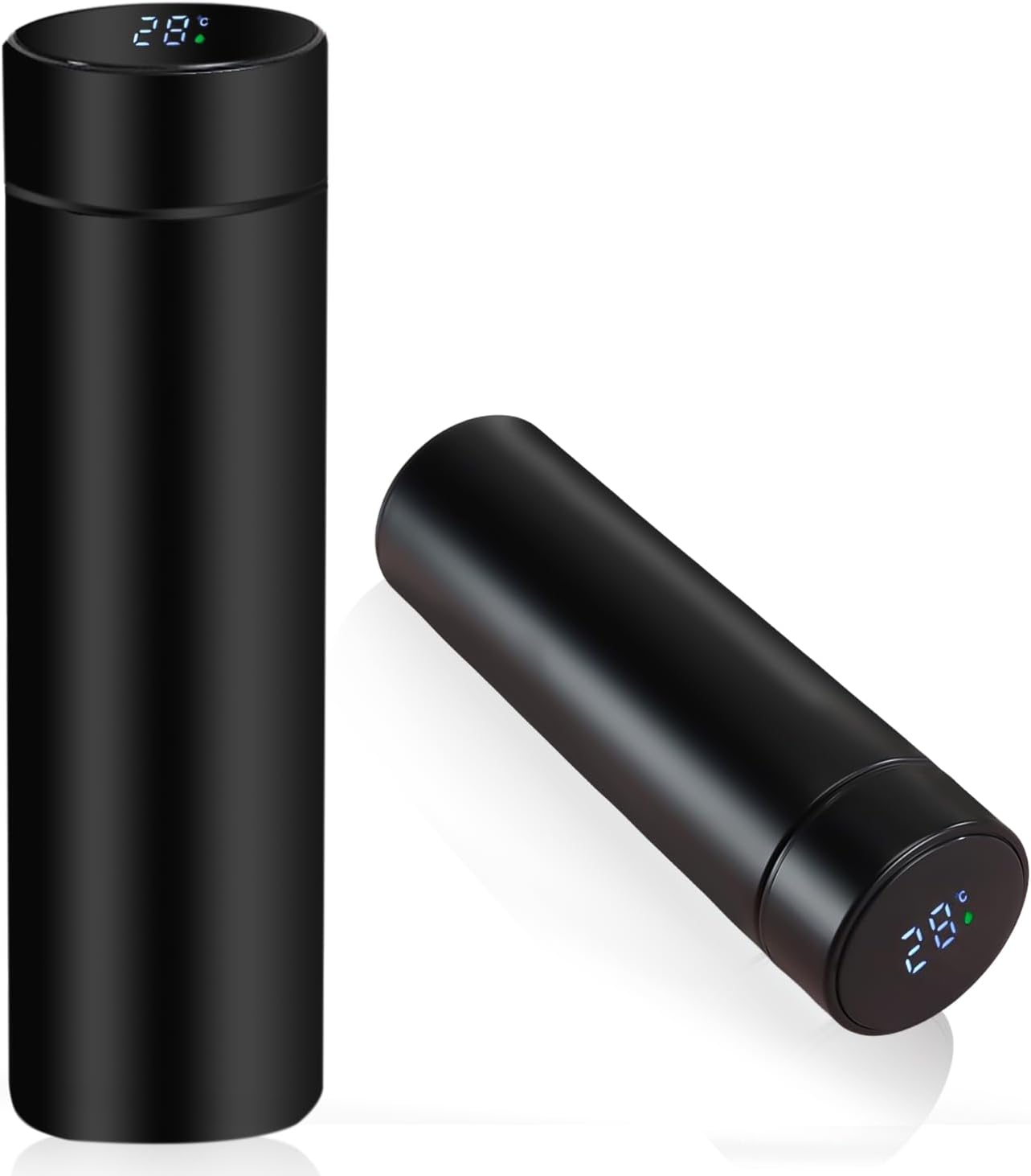 Termo de acero inoxidable:Taza de Viaje,Termo Taza 500ML Travel Mug,Botella de agua inteligente deportiva con pantalla LED de temperatura,Termo termo para agua fría y caliente Thayba