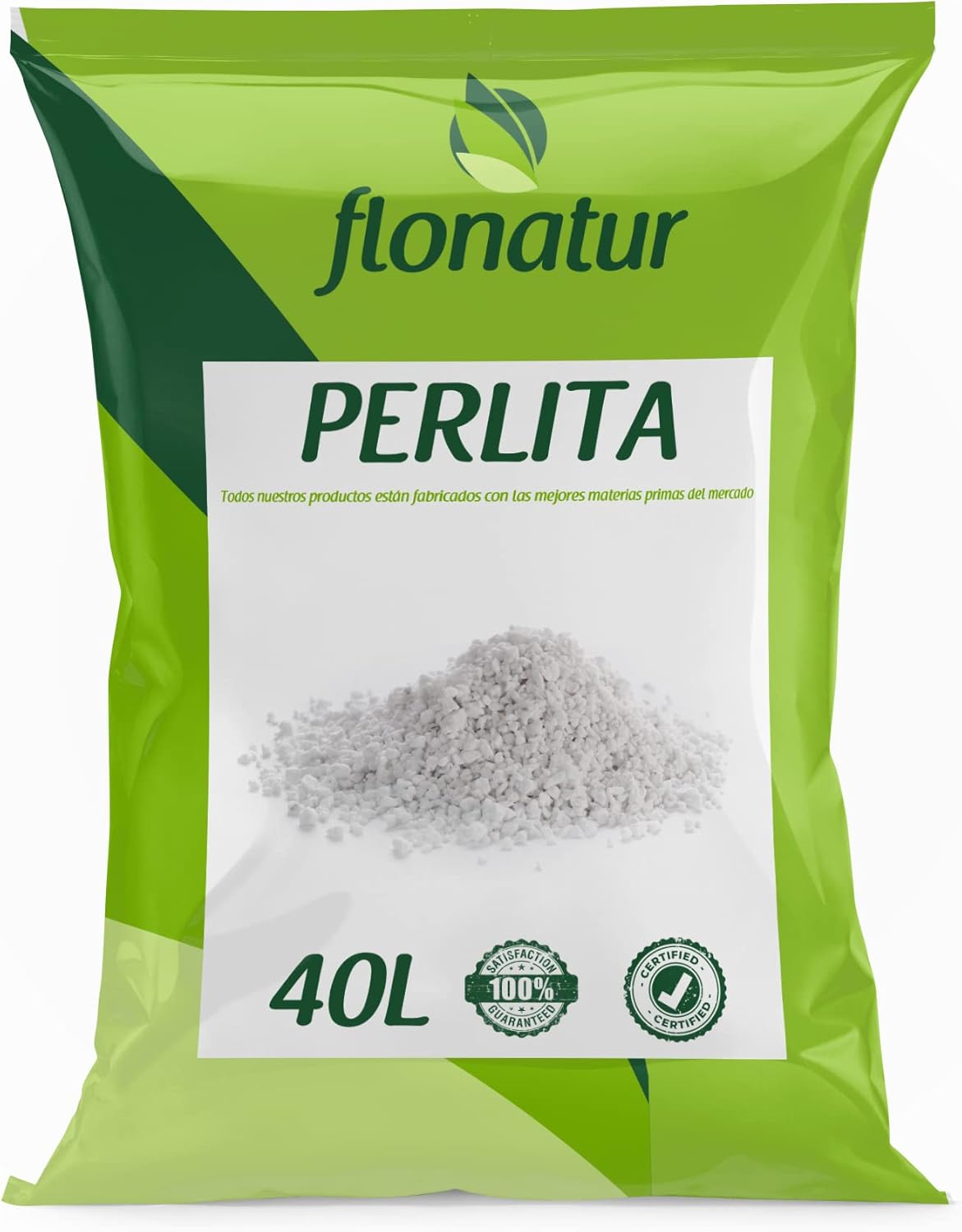 Perlita, Mineral para Mezclar con sustrato, válido para Cualquier Cultivo, Formato en Saco