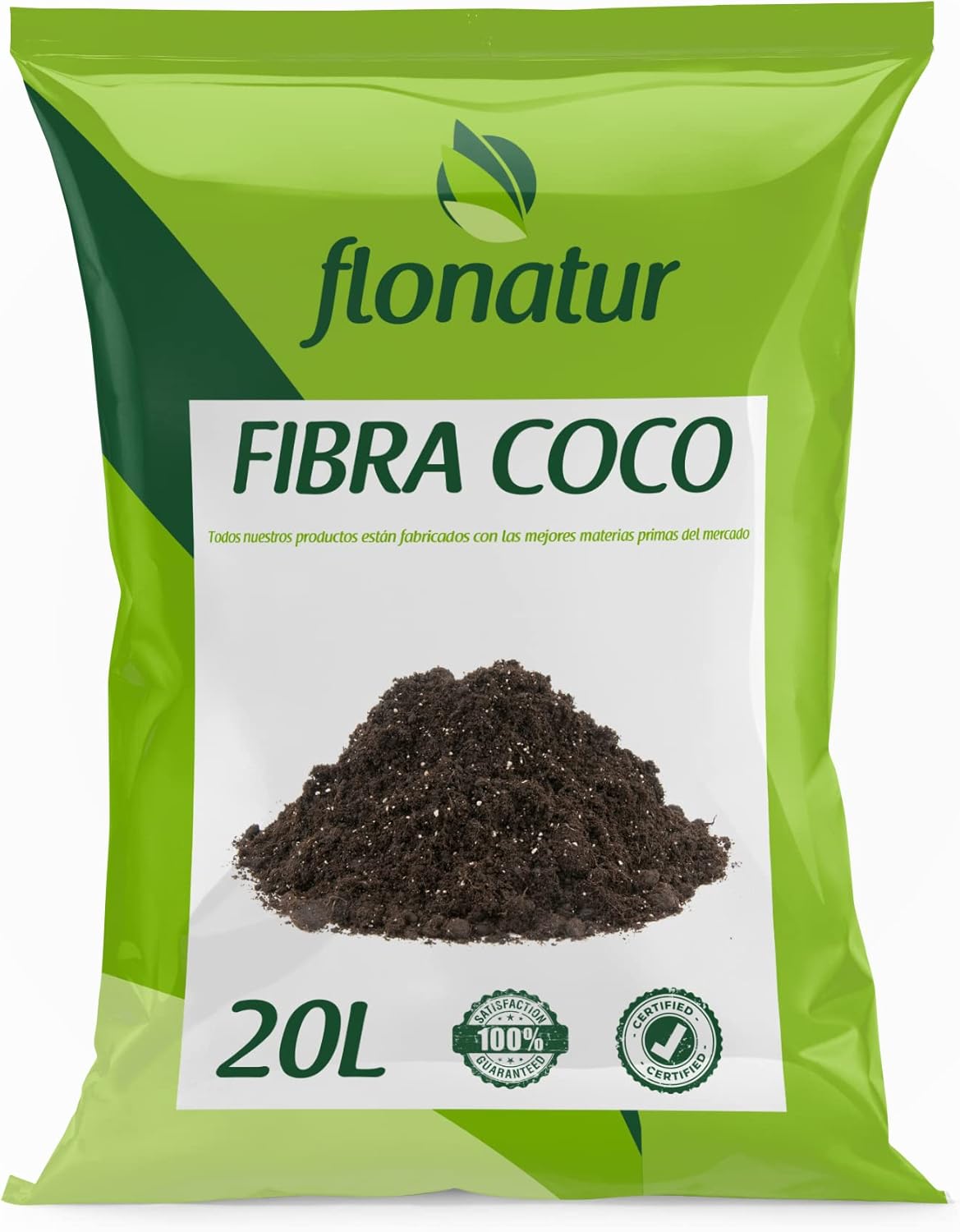 flonatur Fibra de Coco, Especial Plantas Canna, Interior o Exterior (20L)