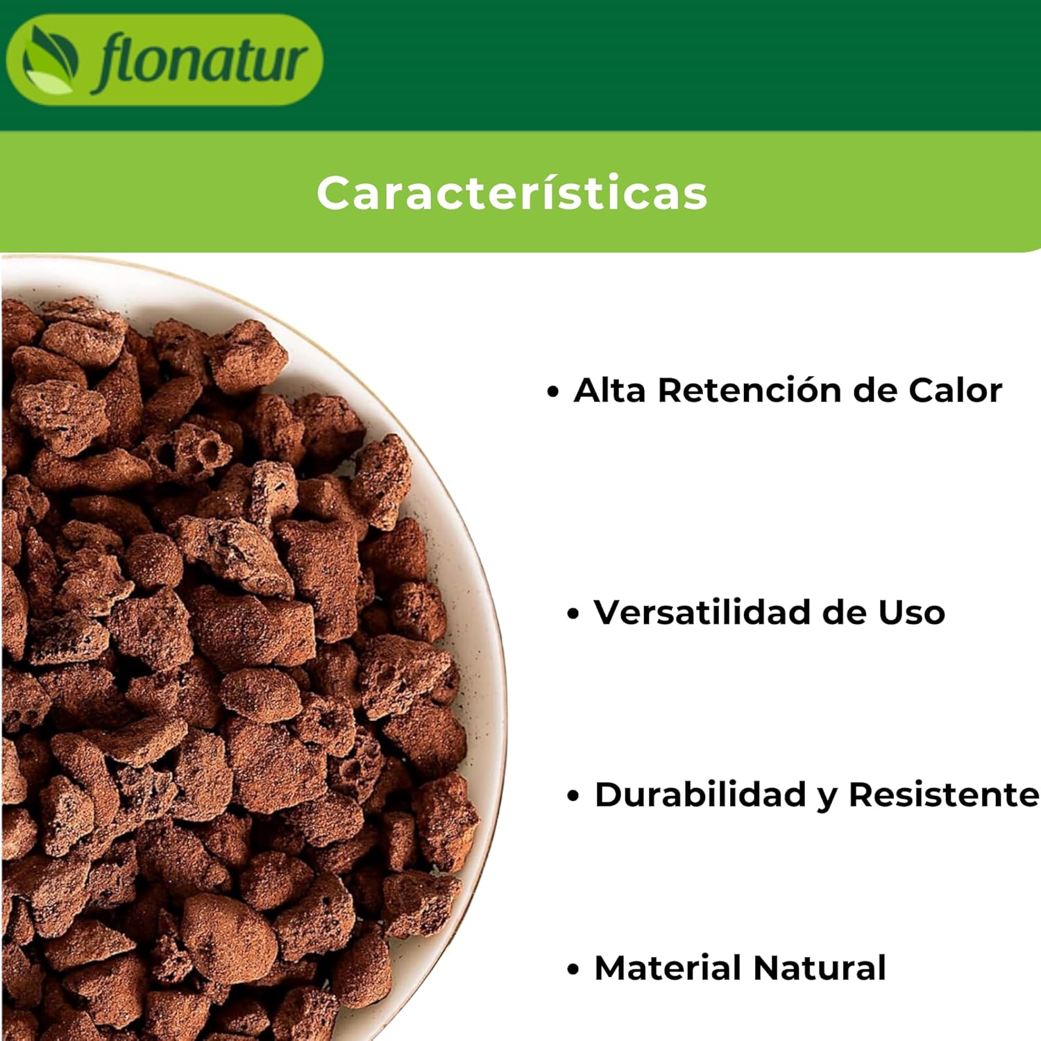 flonatur Piedras Volcánicas Premium para Jardinería y Decoración | 100% Naturales, Ecológicas, Versátiles Embellecer Tu Hogar y Jardín