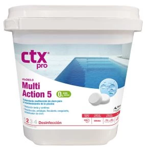 Cloro Multiacción 5 5Kg Ctx Pro - 393 0% Acido Borico Mantenimiento De Pisicnas