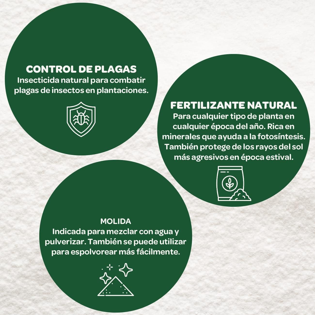 Tierra diatomea molida Natural, múltiples usos, Tratamiento eficaz contra Insectos y Fertilizante Natural