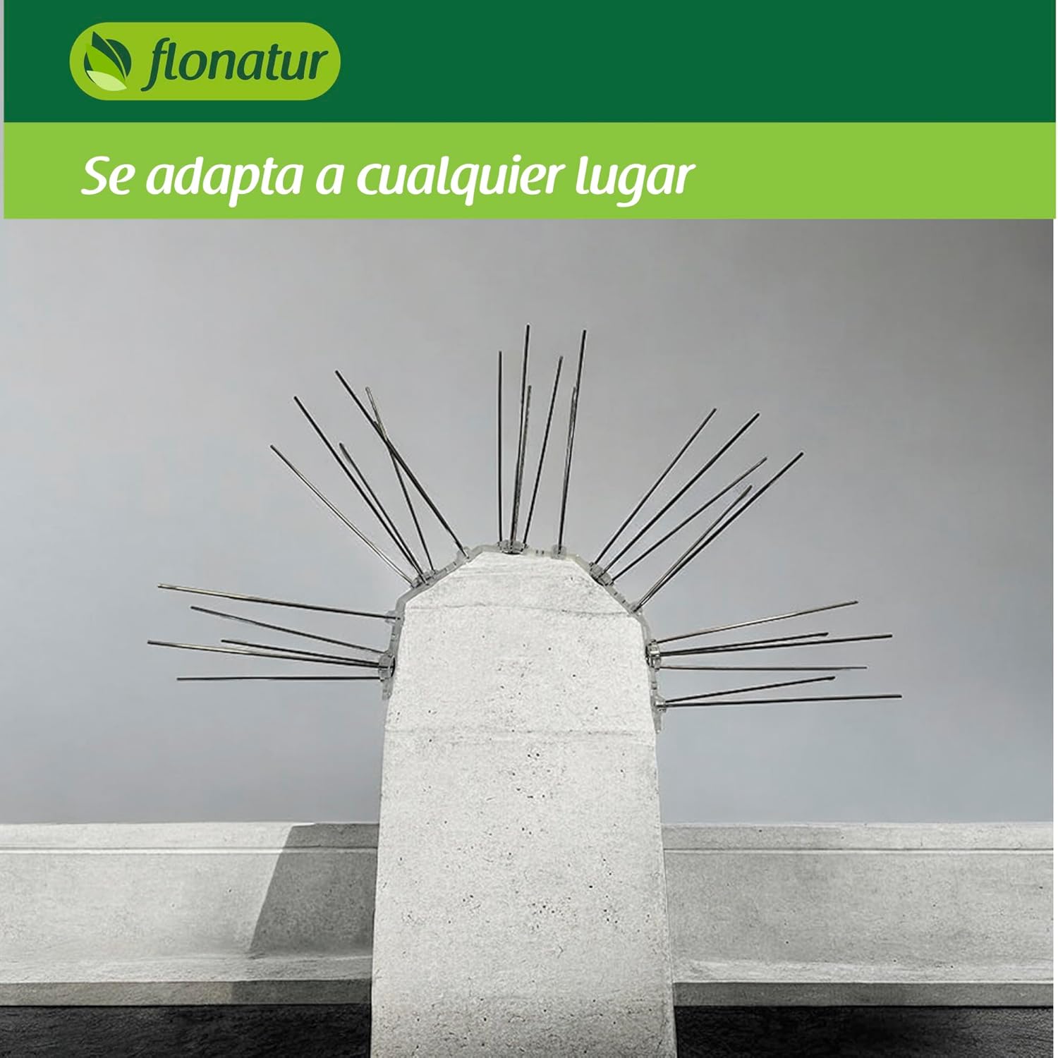 Pinchos Antipalomas de Acero Inoxidable, 3 Metros, Solución Eficaz para Repeler y espantar Todo Tipo de Aves, Cumple con la Ley protección Animal 2024, fácil instalación