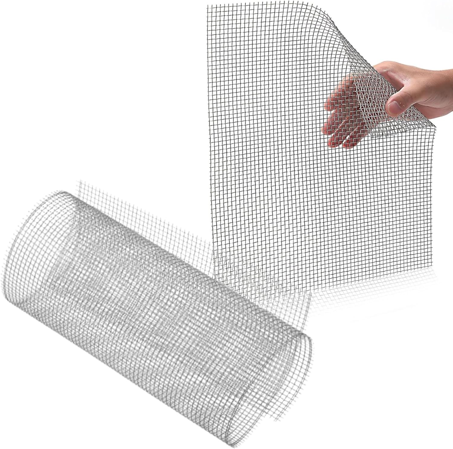 Malla Metálica Alambre Acero Inoxidable | Ideal Protección de Ventanas, Puertas, Jardín y Muy Importante Resistente al Óxido| Calidad Garantizada |Tiene Huecos de 6mm