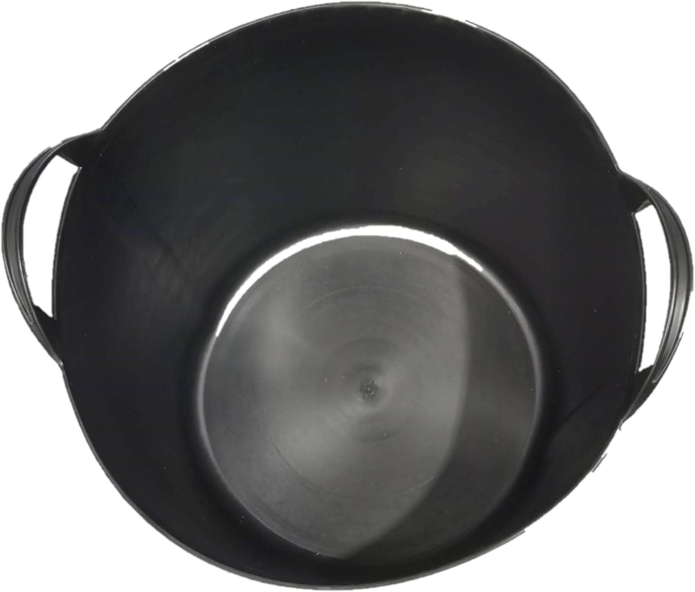 Capazos de plástico Flexible, de Color Negro , de 45 x 33 cm con Capacidad de 42 litros, con Asas, Cubo de plástico 42 litros Negro Thayba