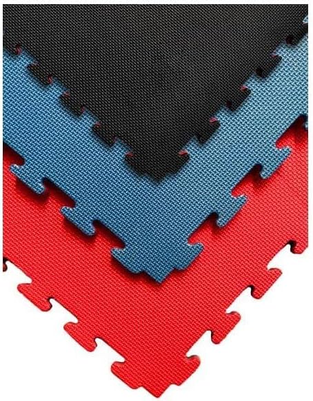 Tatami Puzzle 1000x1000 Esterilla Reversible Antideslizante Suelo para gimnasios y Judo con Bordes