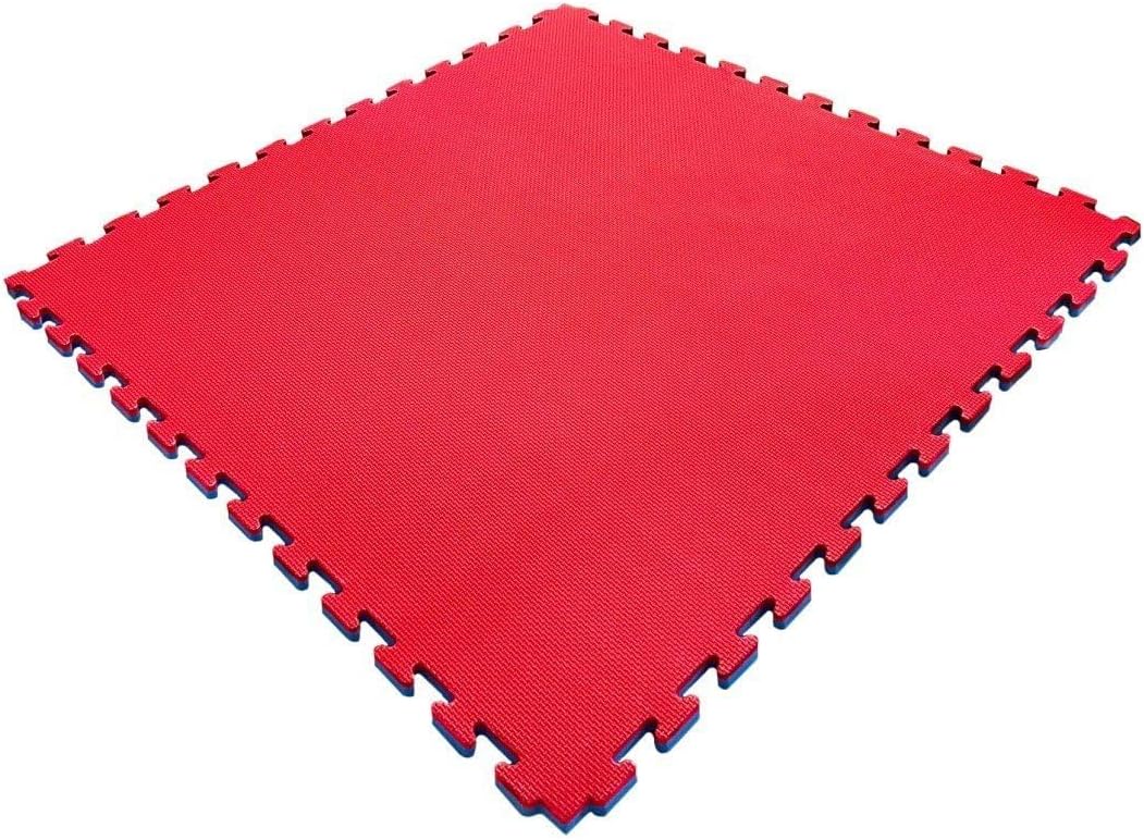 Tatami Puzzle 1000x1000 Esterilla Reversible Antideslizante Suelo para gimnasios y Judo con Bordes