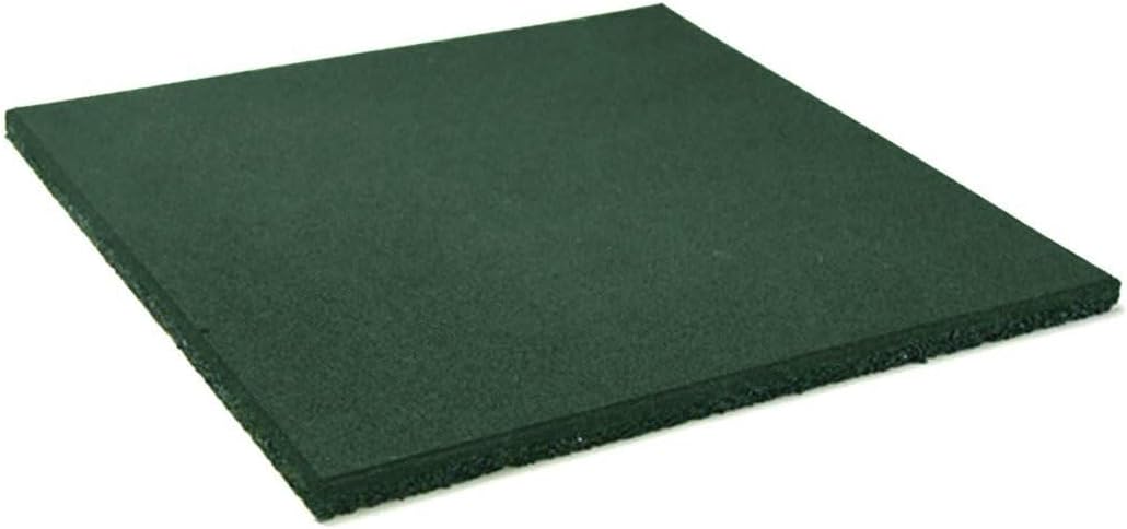  Loseta de Caucho Maciza Profesional 50x50cm Especial para Gimnasios ,Competiciones y Fitness varios colores y Grosor