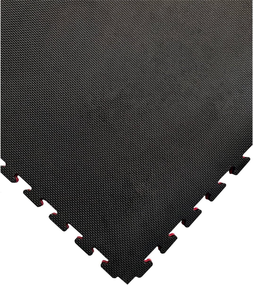 Tatami Puzzle 1000x1000 Esterilla Reversible Antideslizante Suelo para gimnasios y Judo con Bordes