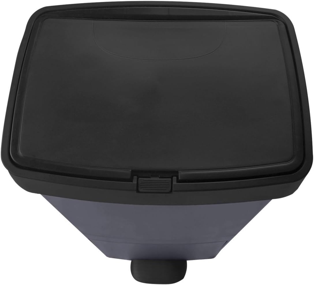 Cubo de Basura o Reciclaje 70L Premium: 3 Compartimentos para Gestión Eficiente de Residuos Ecológico,70 litros (Negro) Thayba