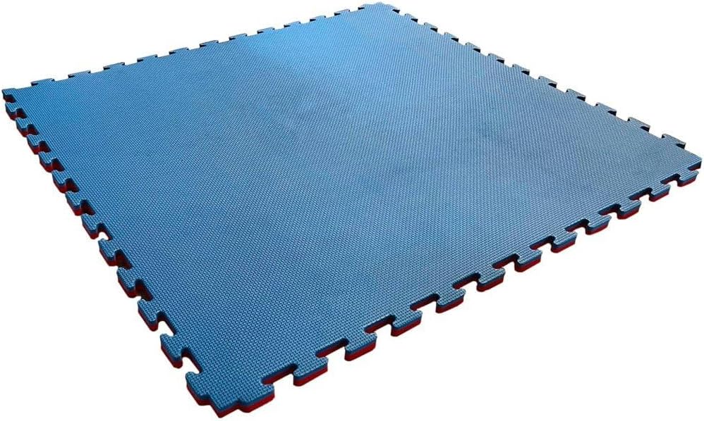 Tatami Puzzle 1000x1000 Esterilla Reversible Antideslizante Suelo para gimnasios y Judo con Bordes