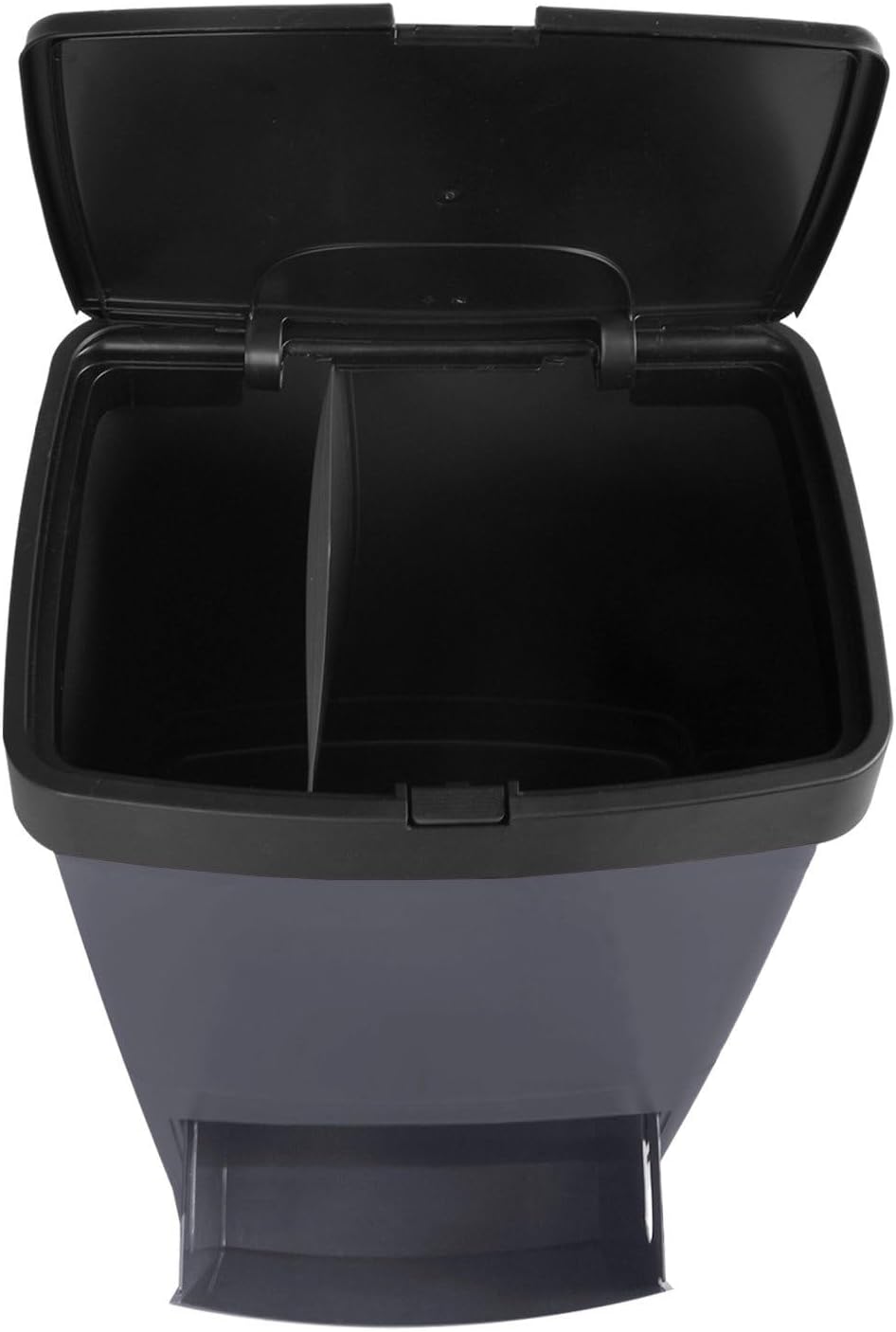 Cubo de Basura o Reciclaje 70L Premium: 3 Compartimentos para Gestión Eficiente de Residuos Ecológico,70 litros (Negro) Thayba