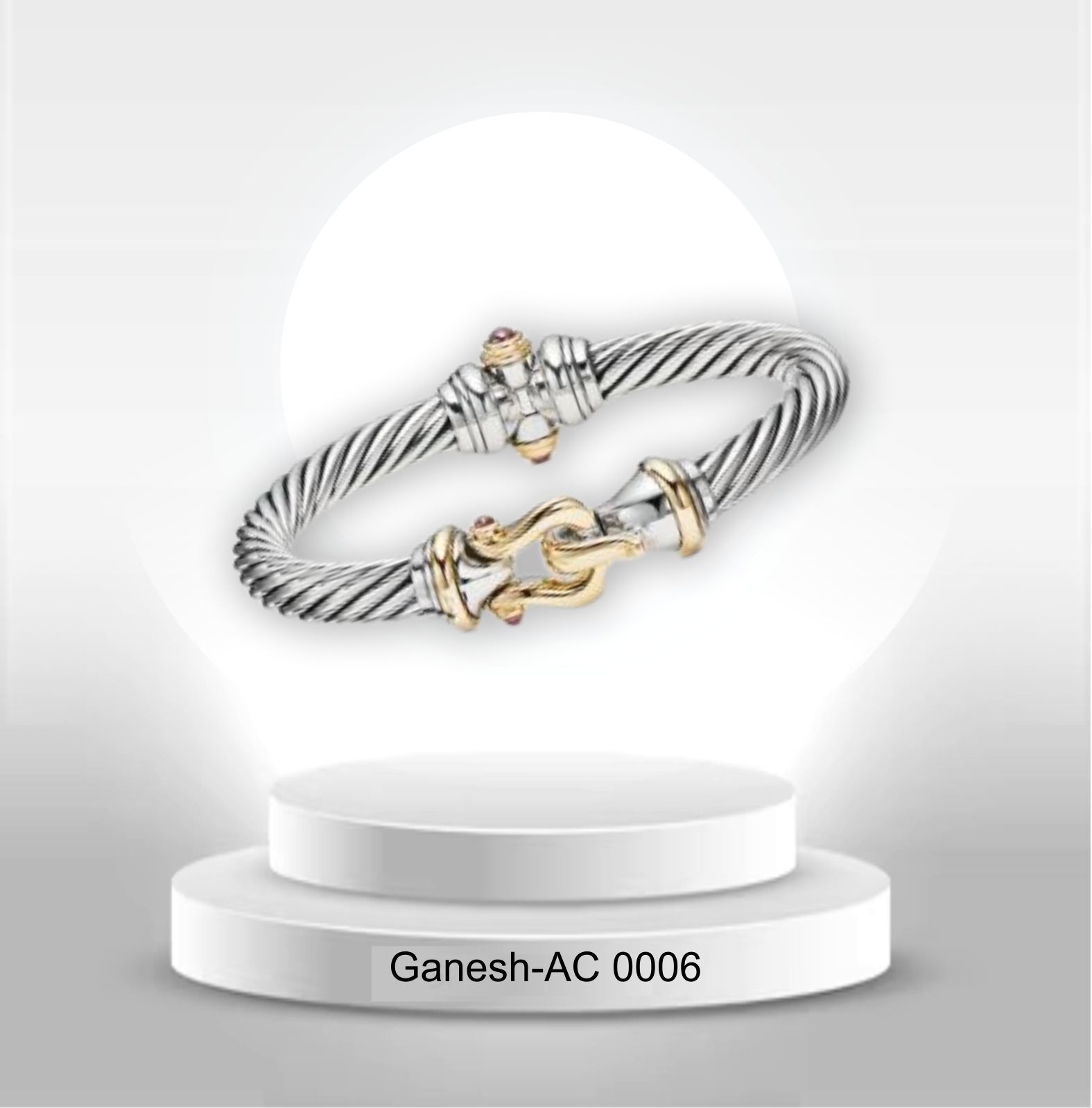 Pulsera hebilla dorada