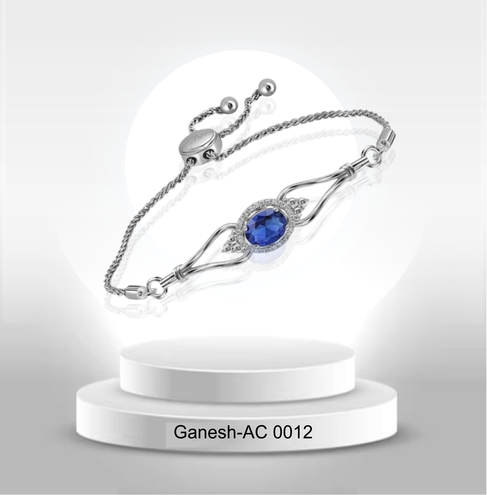 Pulsera corona de zafiro.