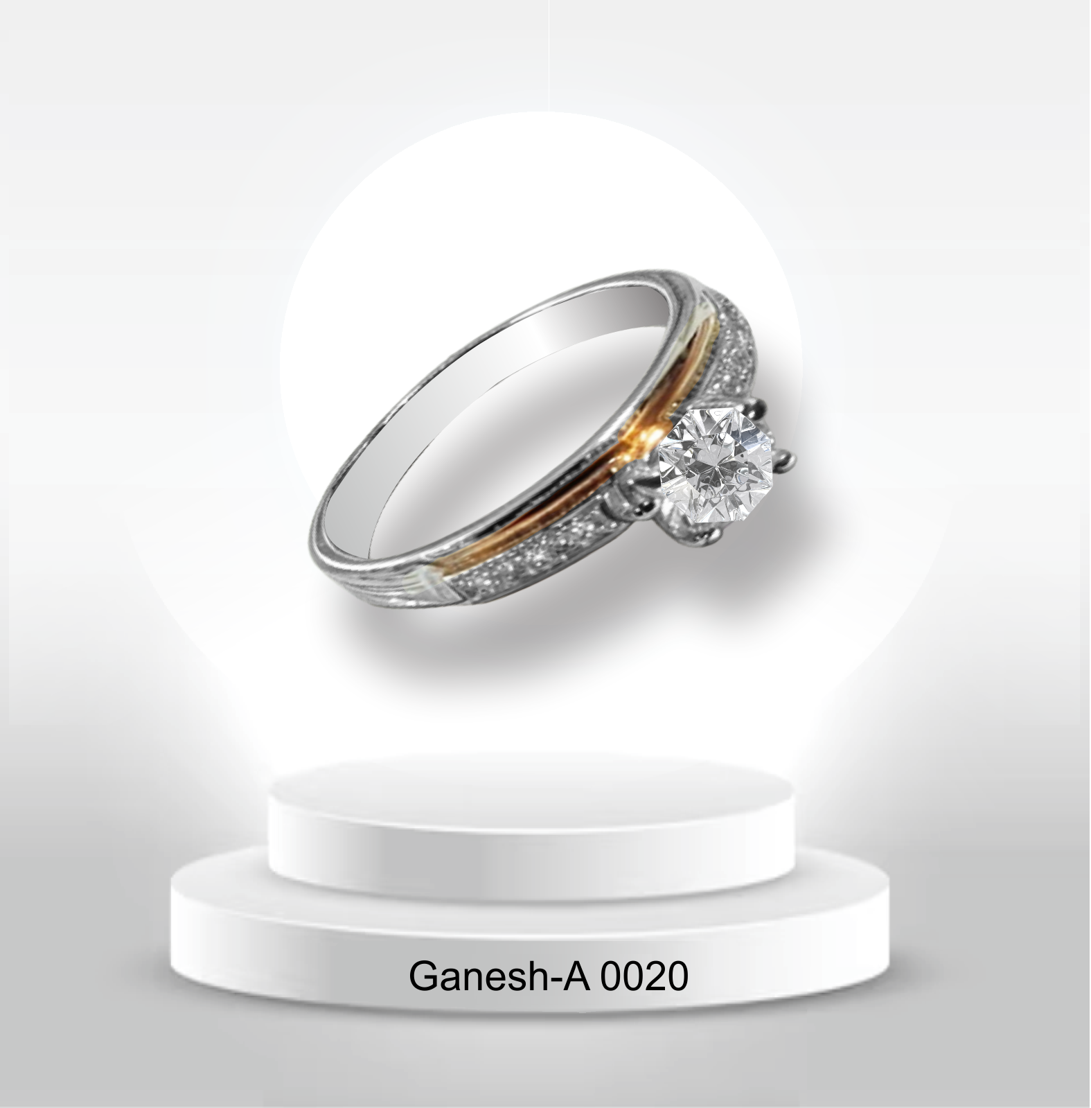 Romántica promesa diamantina