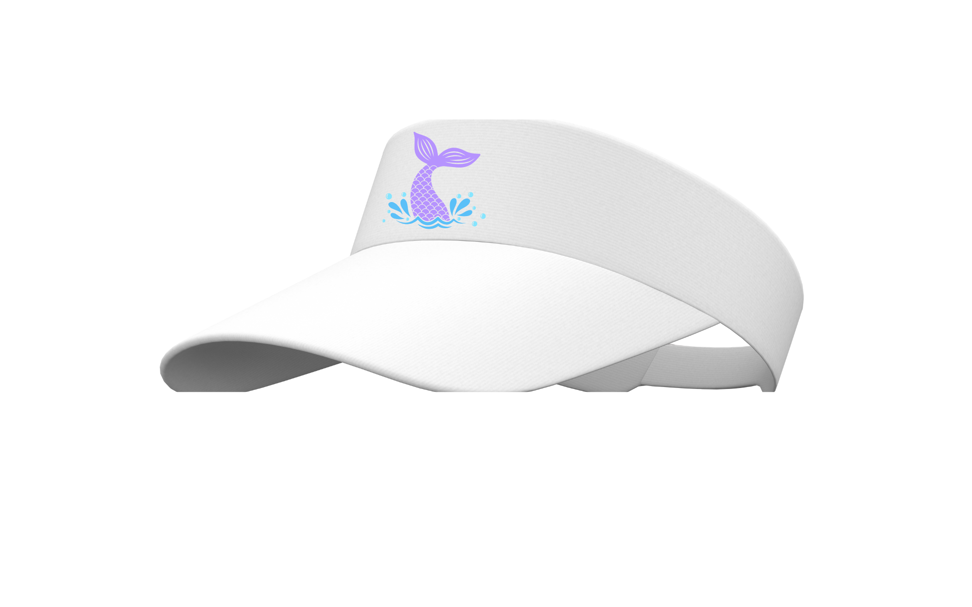 pretty adorable purple mermaid tail sun hat