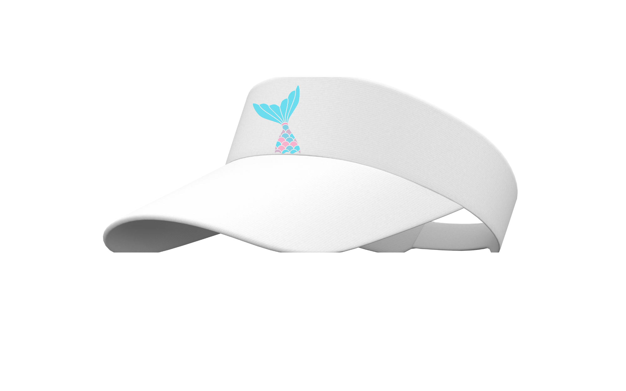 pink and blue mermaid tail Sunhat