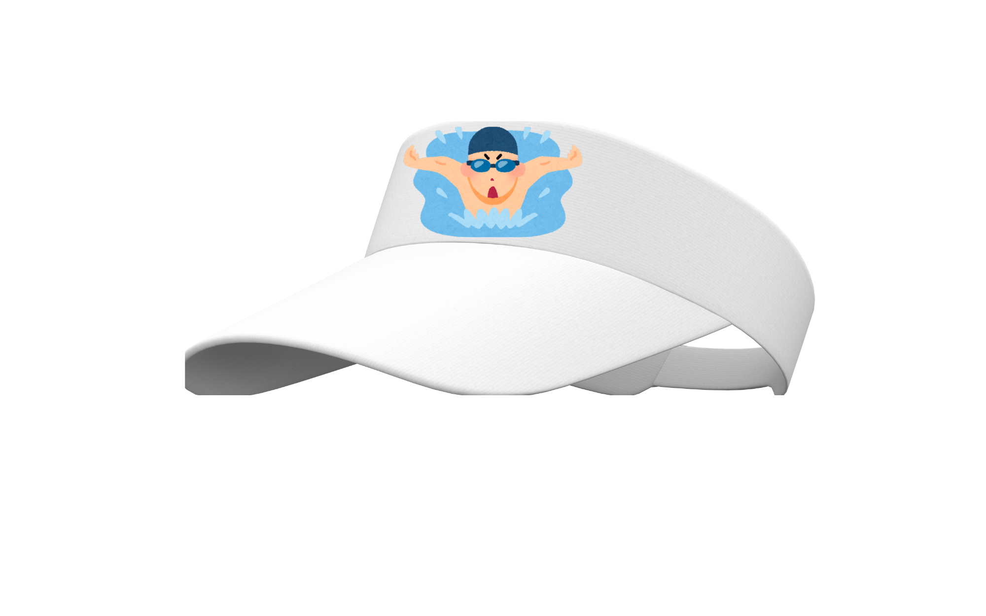 cool boy swimming Sunhat