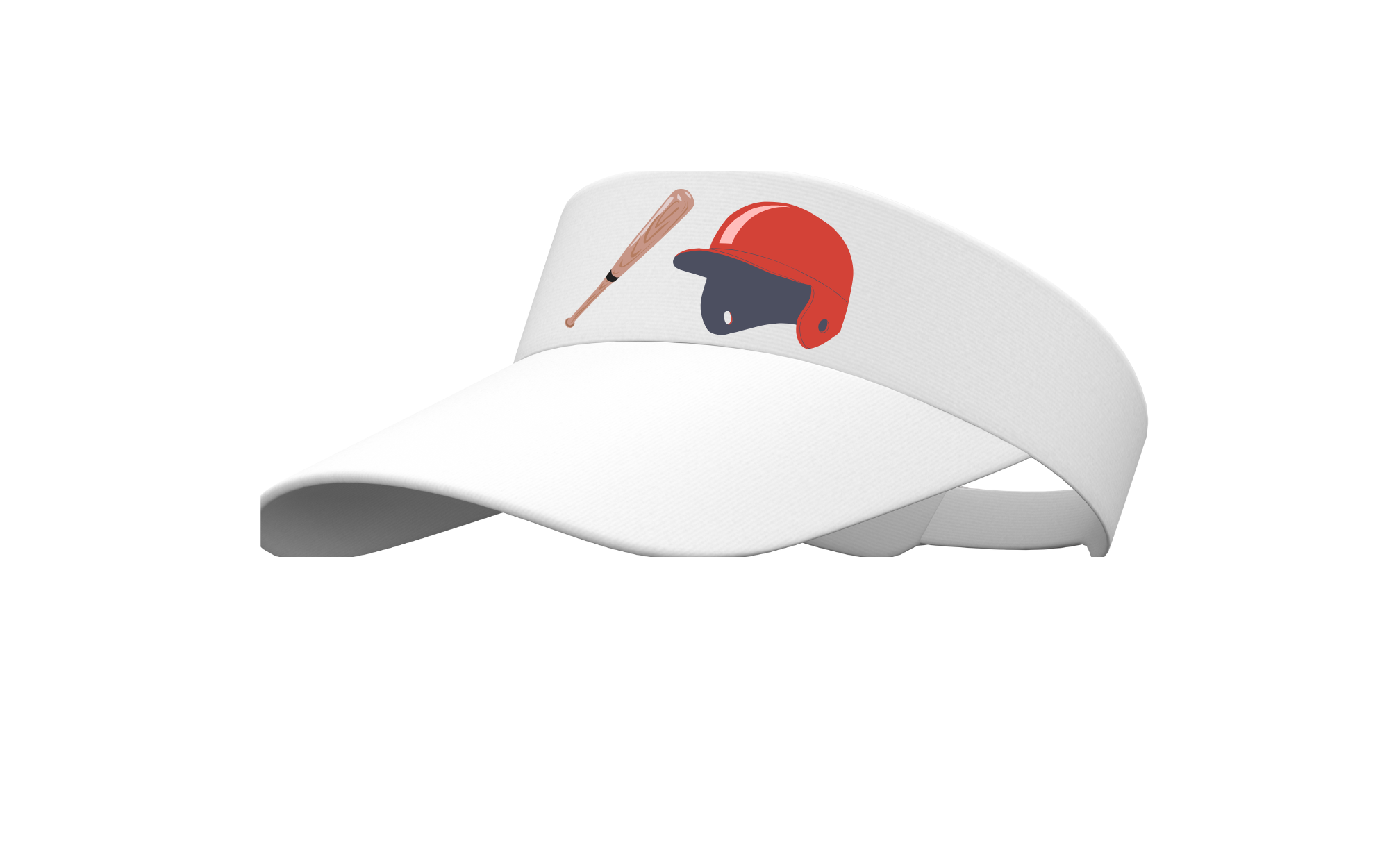 Baseball bat and helmet Sunhat