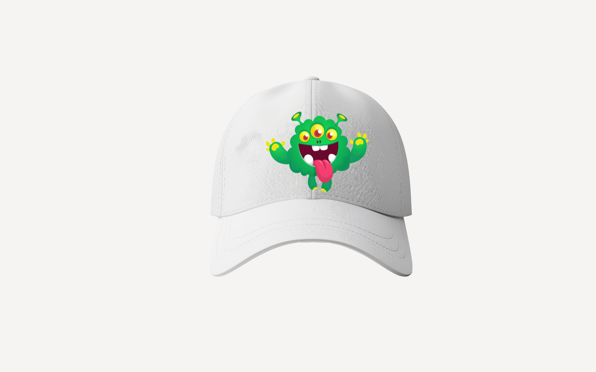 Silly Monster with tongue out Baseball cap