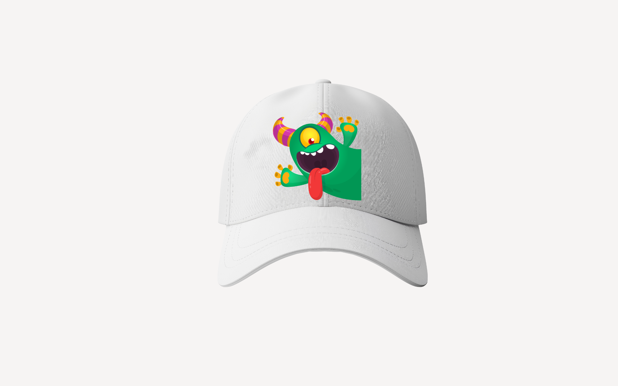 green silly Monster Baseball cap
