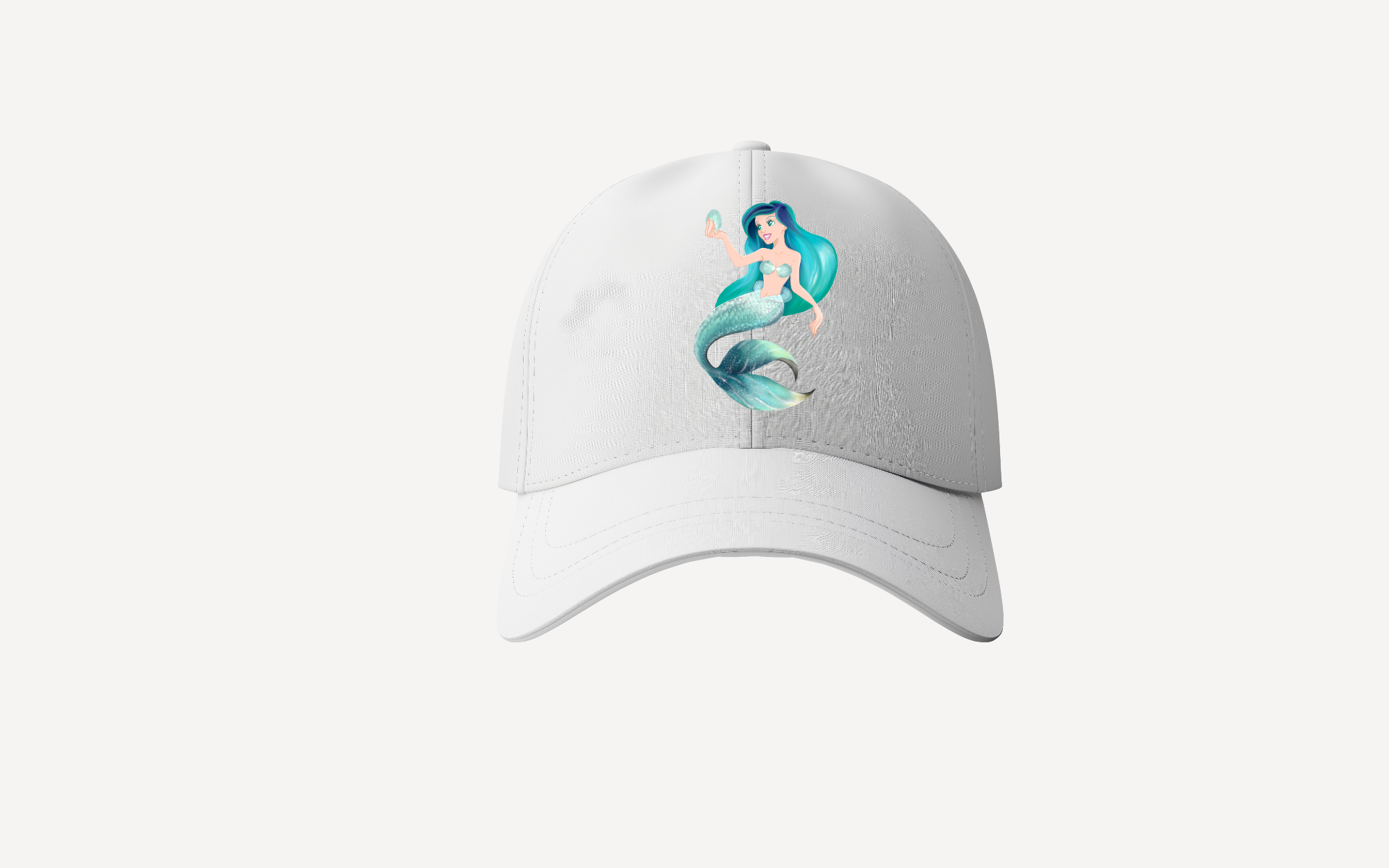 Pretty Blue mermaid cap