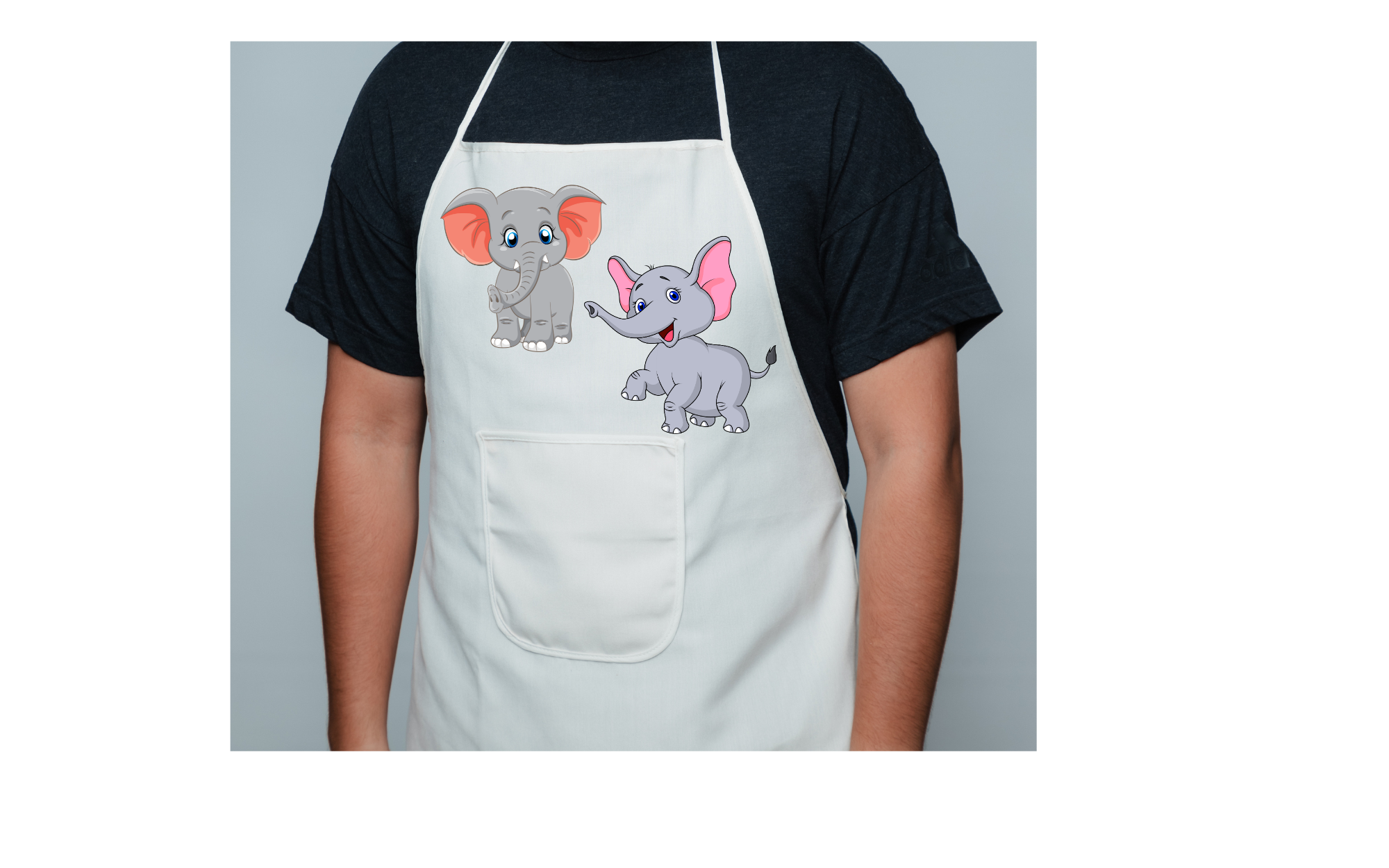 Adorable elephant apron