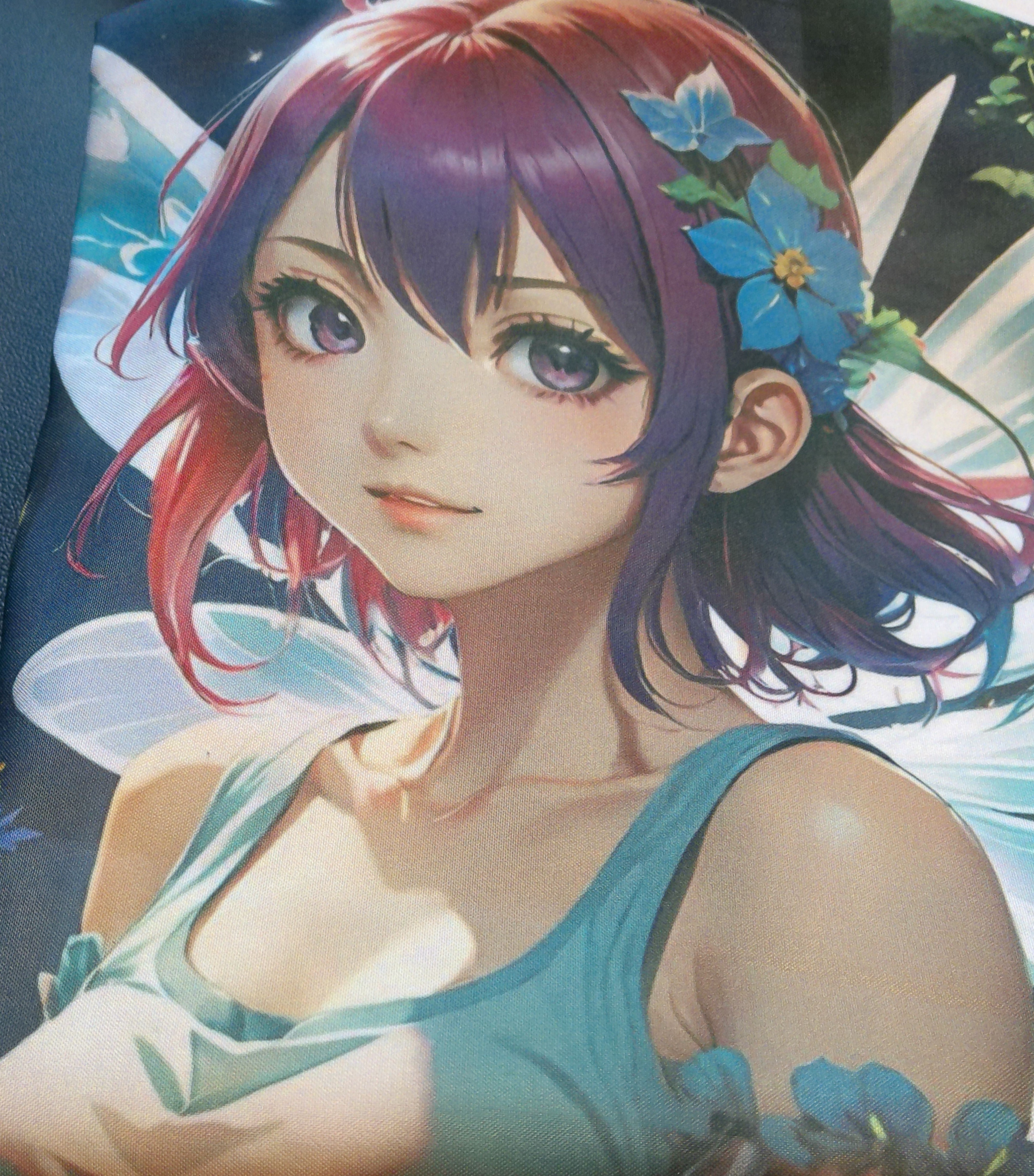 Pillowcase with pretty fairy girl