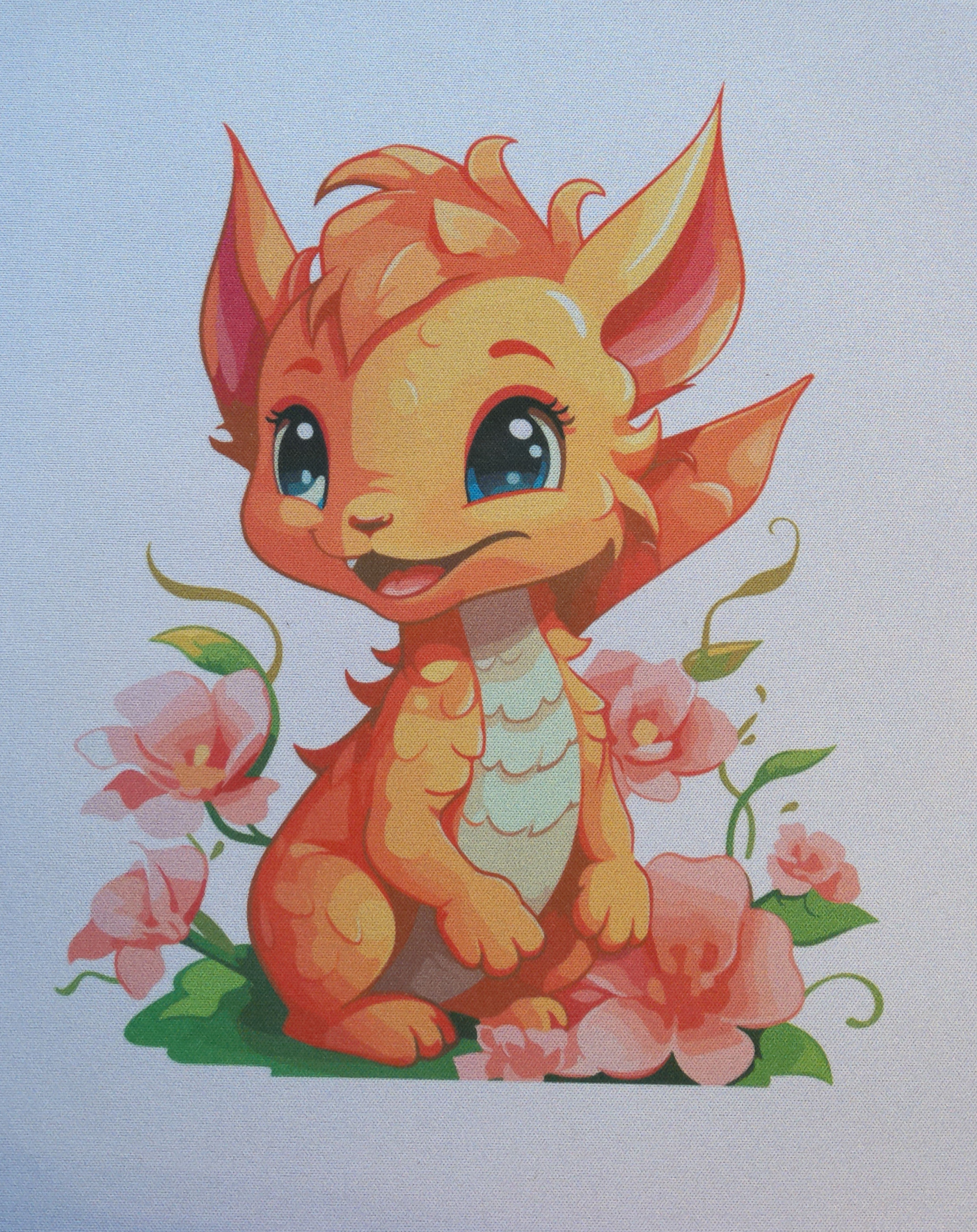 orange dragon Mousepad