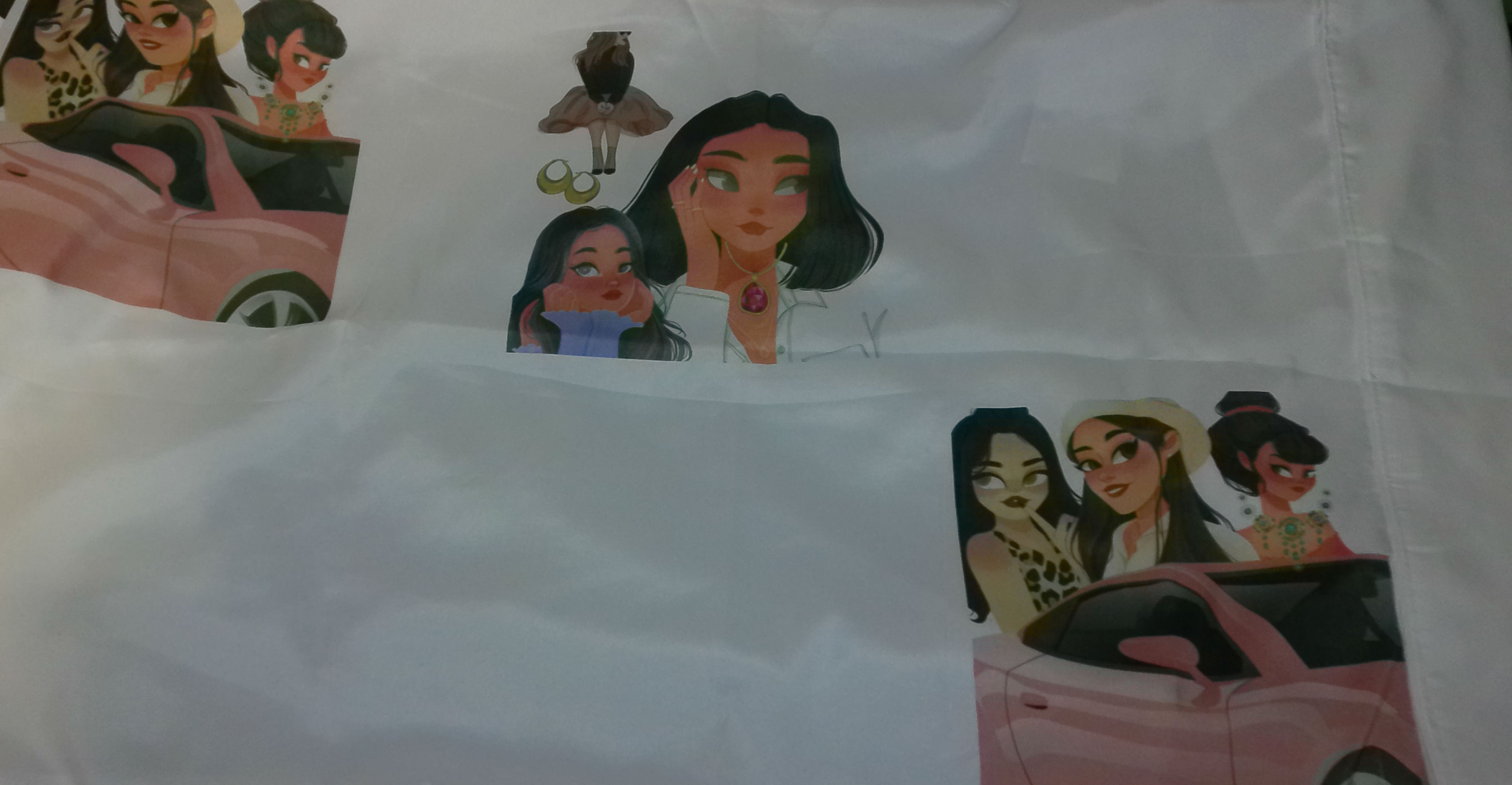 cartoon girl Pillowcase