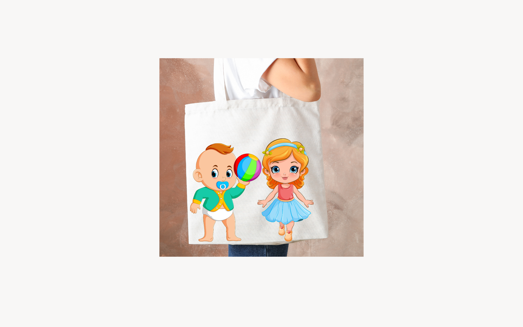 little kids playing and having fun Tote Bag