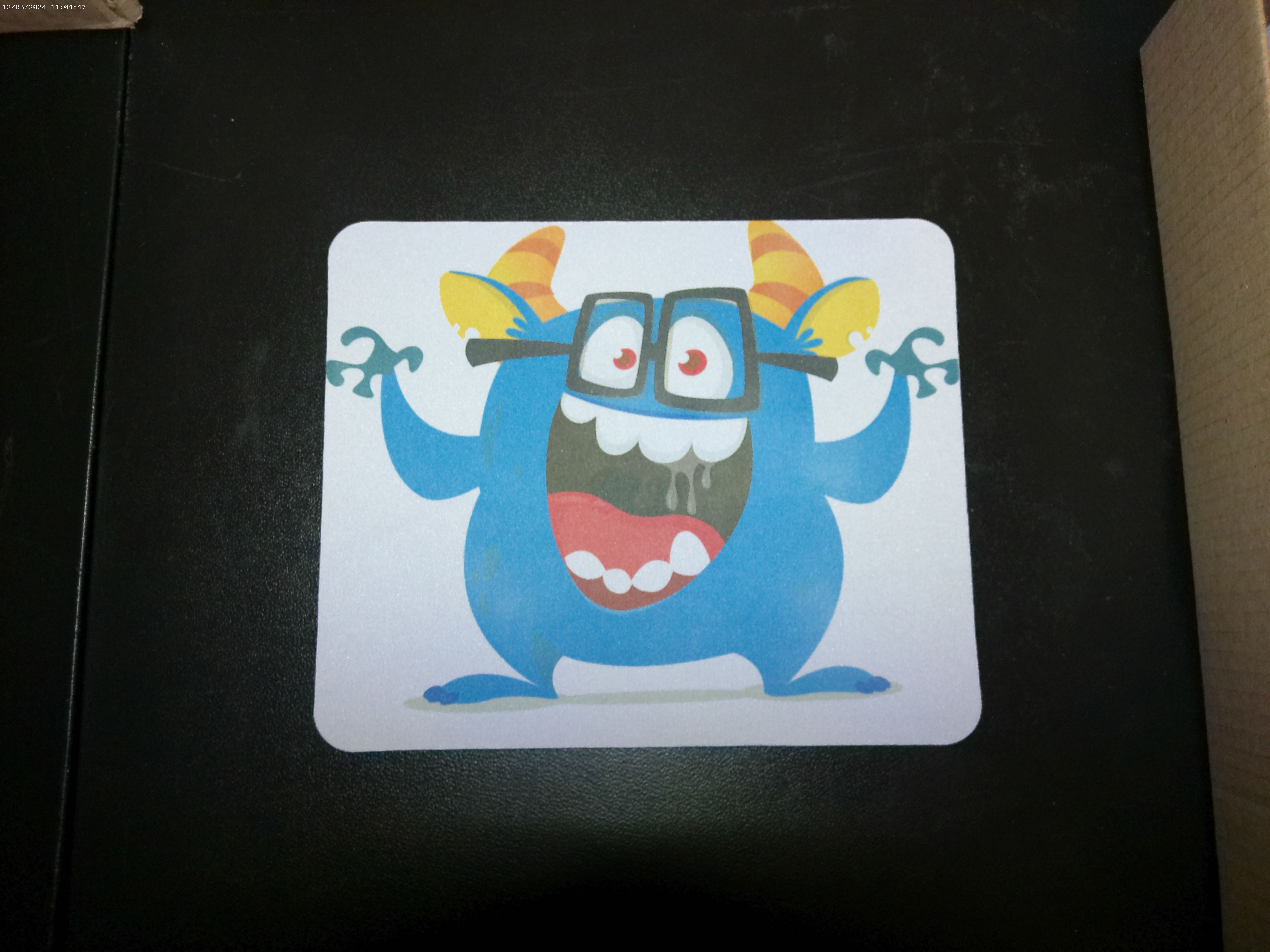 Mousepad with cool monster