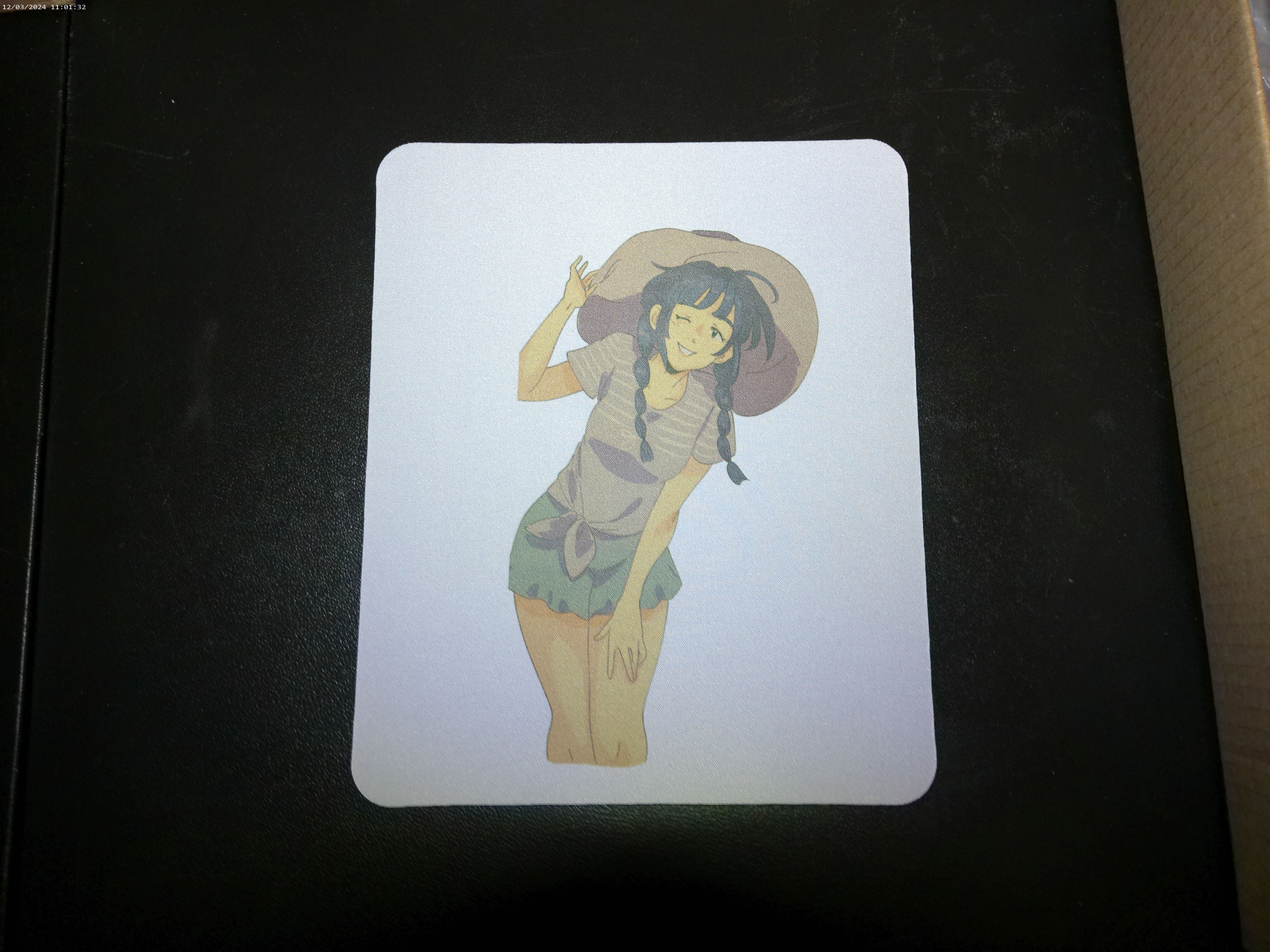 Mousepad with beautiful girl design