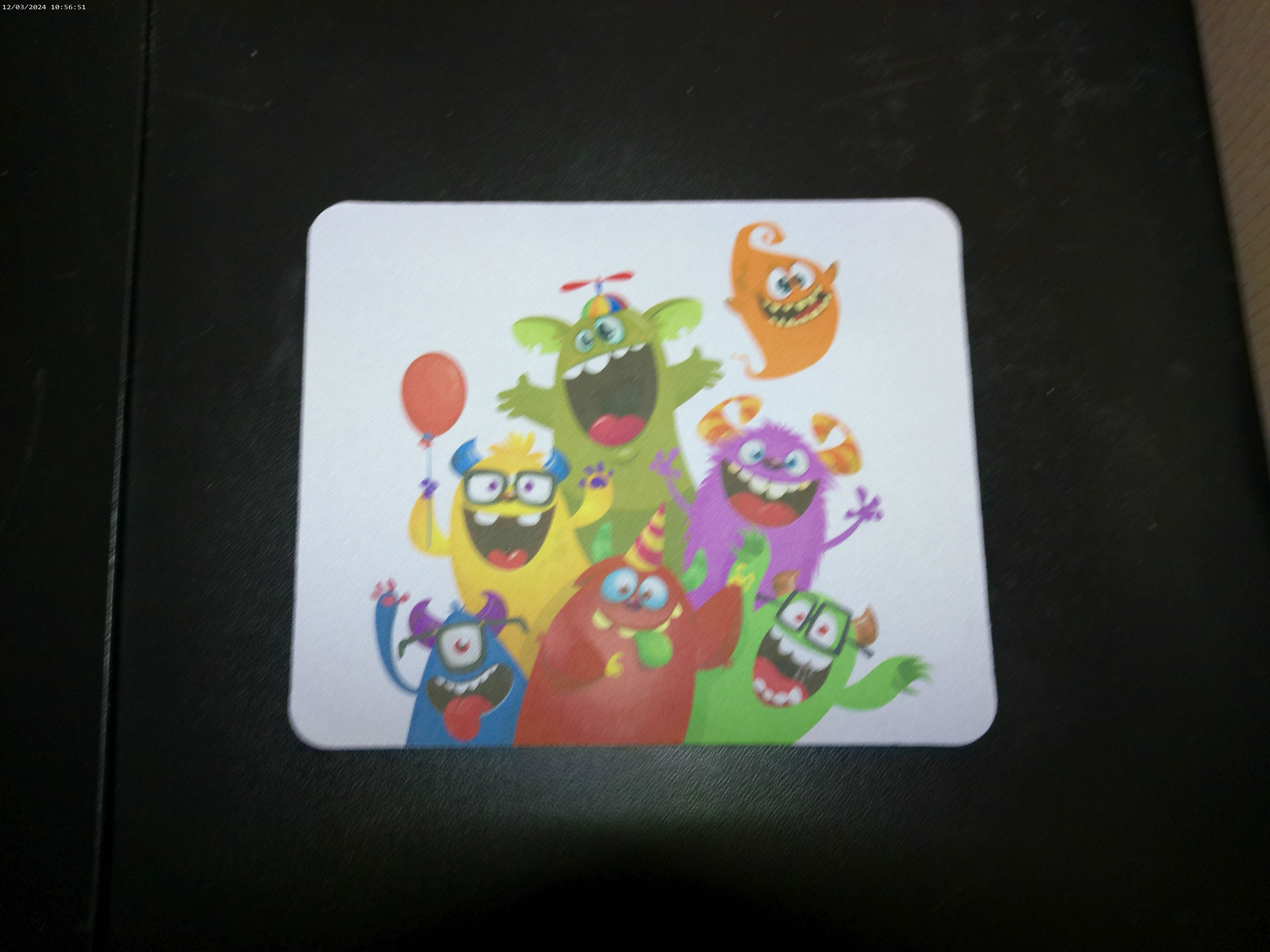 Mousepad with fun monsters