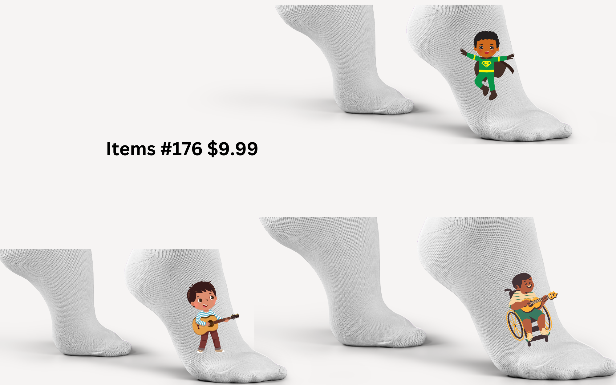 Sock's with fun different designs