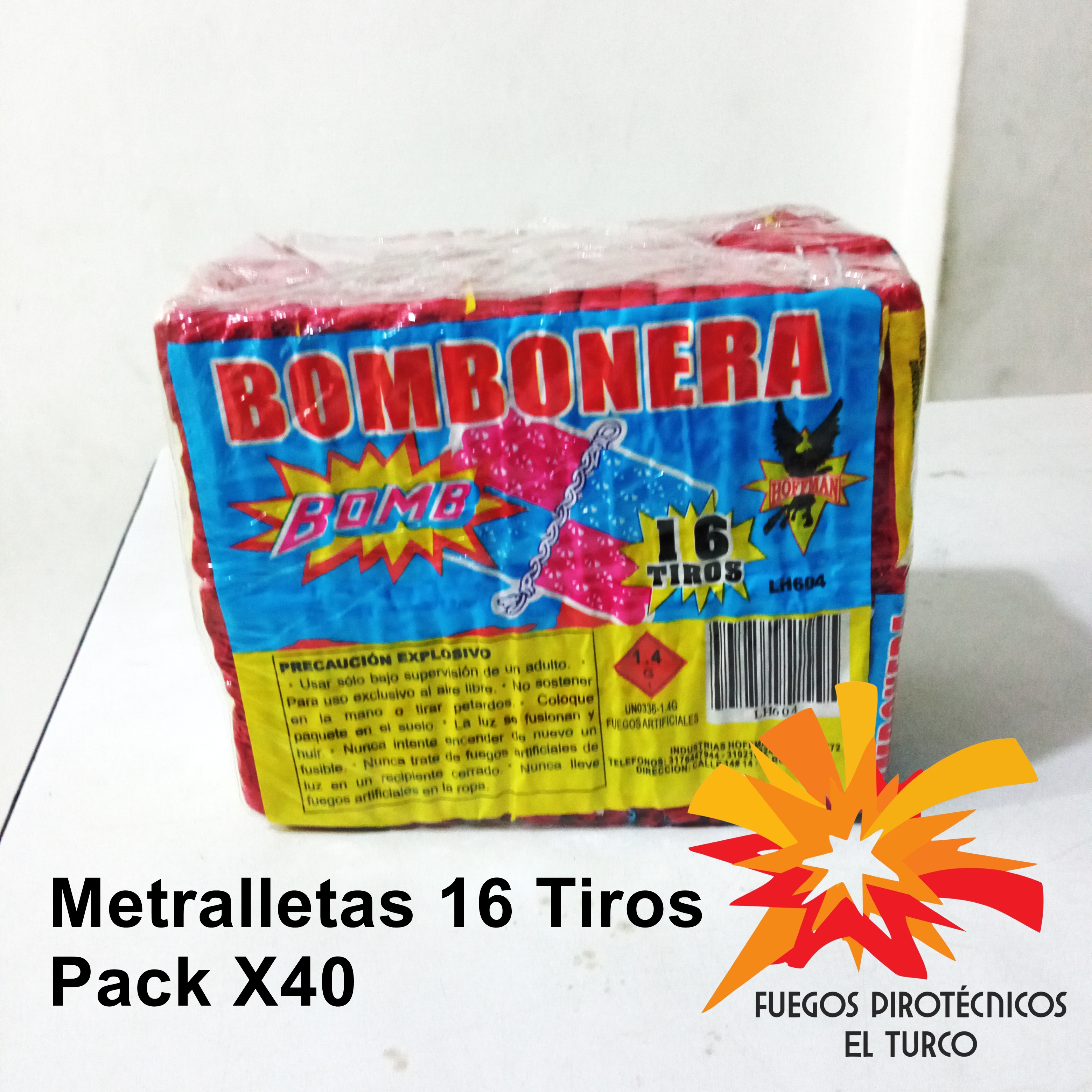 Metralletas 16 Tiros X40