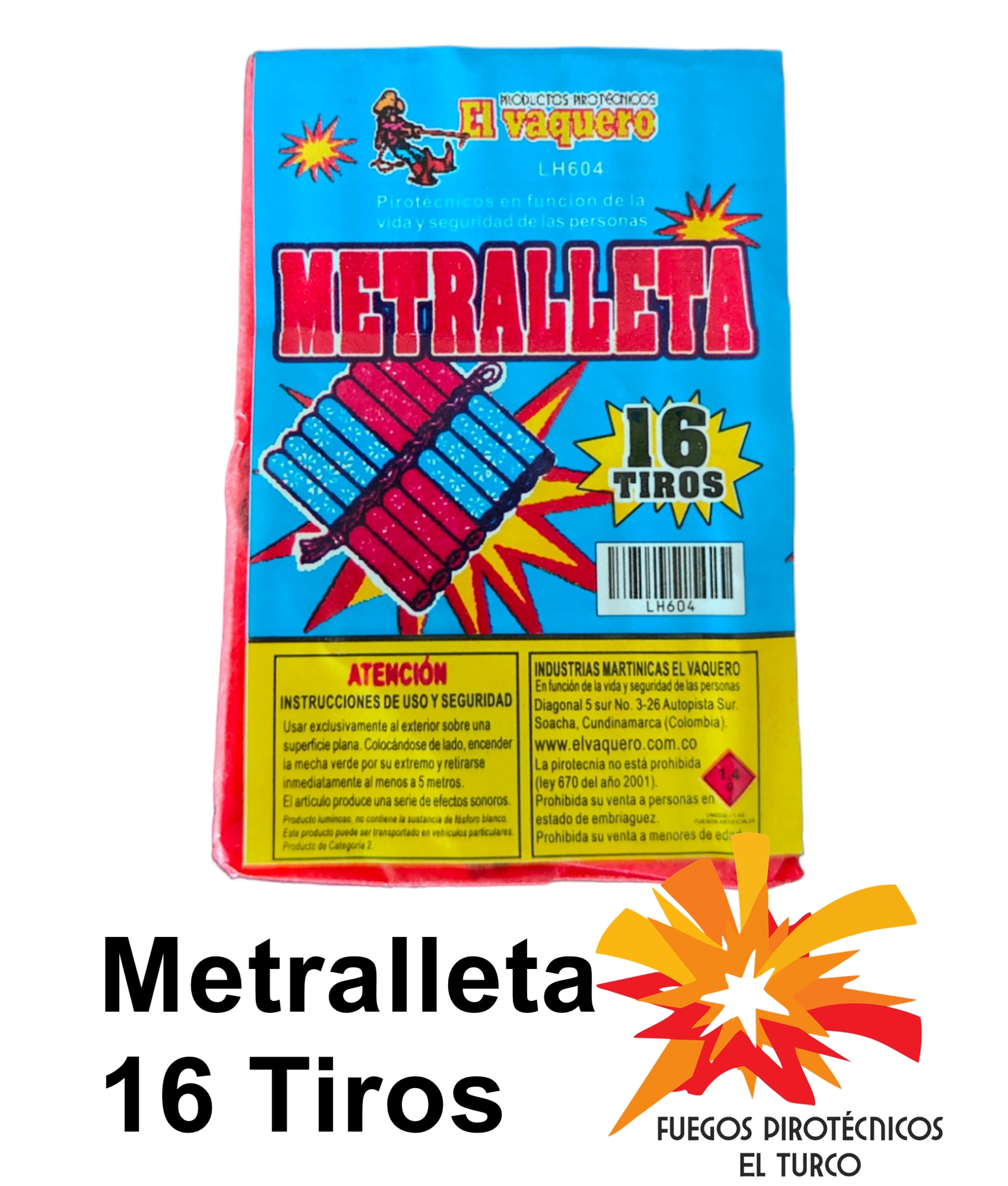 Metralleta 16 Tiros Unidad